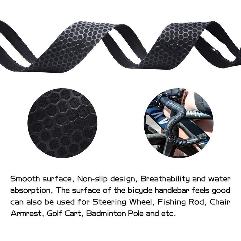 Emoly Road Bike Handlebar Tapes EVA Bicycle Bar Tape for Cycling Handle Wraps for Touring Cycling -Greenï¼Œ2 Rolls - Image 2